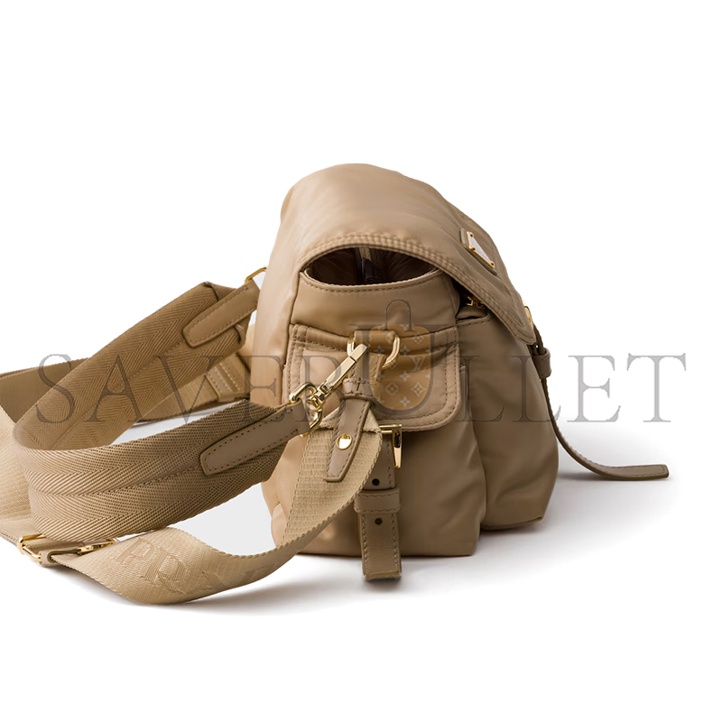PRADA EXPLORE MEDIUM RE-NYLON SHOULDER BAG WITH FLAP 1BD394 (30*14*10cm)